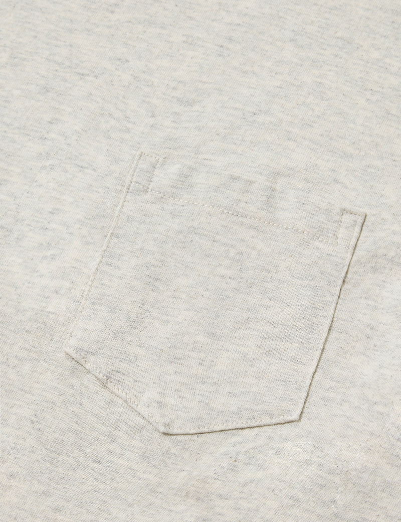 Velva Sheen Classic USA Made T-shirt (Pocket) - Oatmeal
