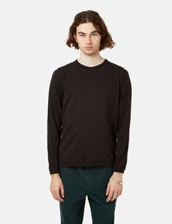 Velva Sheen USA Made Pocket Long Sleeve T シャツ - Black