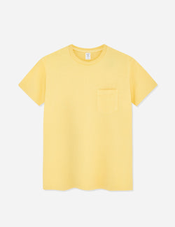Velva Sheen Pigment Dyed USA Made T-shirt (Pocket) - Yellow