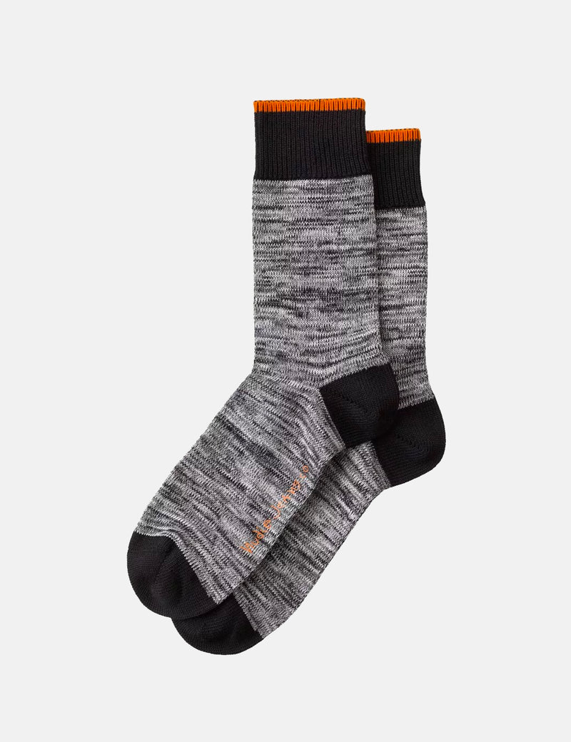 Nudie Rasmusson Multi Yarn Socks - Black