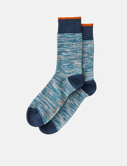 Nudie Rasmusson Multi Yarn Socks - Blue