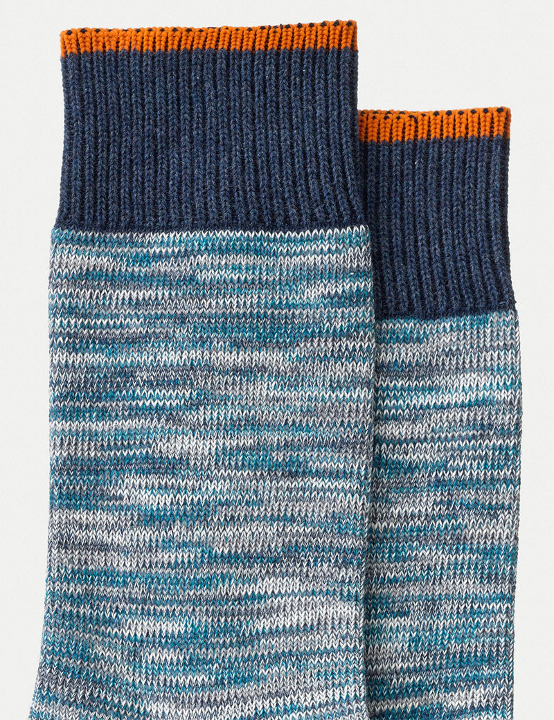 Chaussettes Nudie Rasmusson Multi Yarn - Bleu