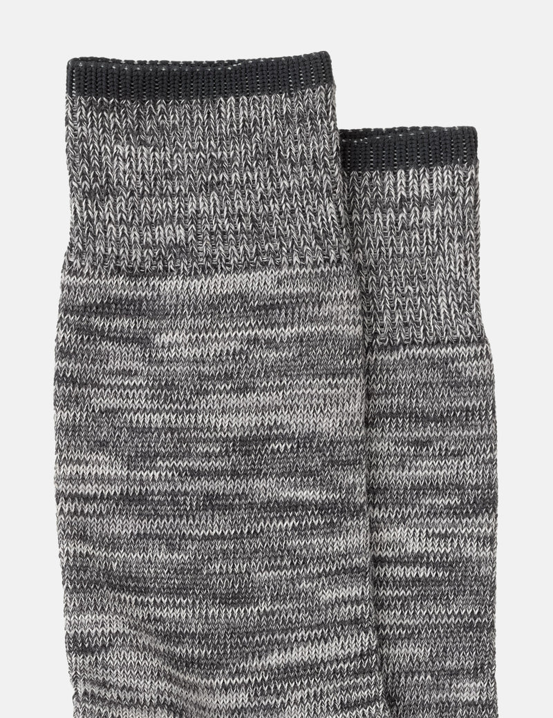 Nudie Rasmusson Multi Yarn Socks - Dark Grey