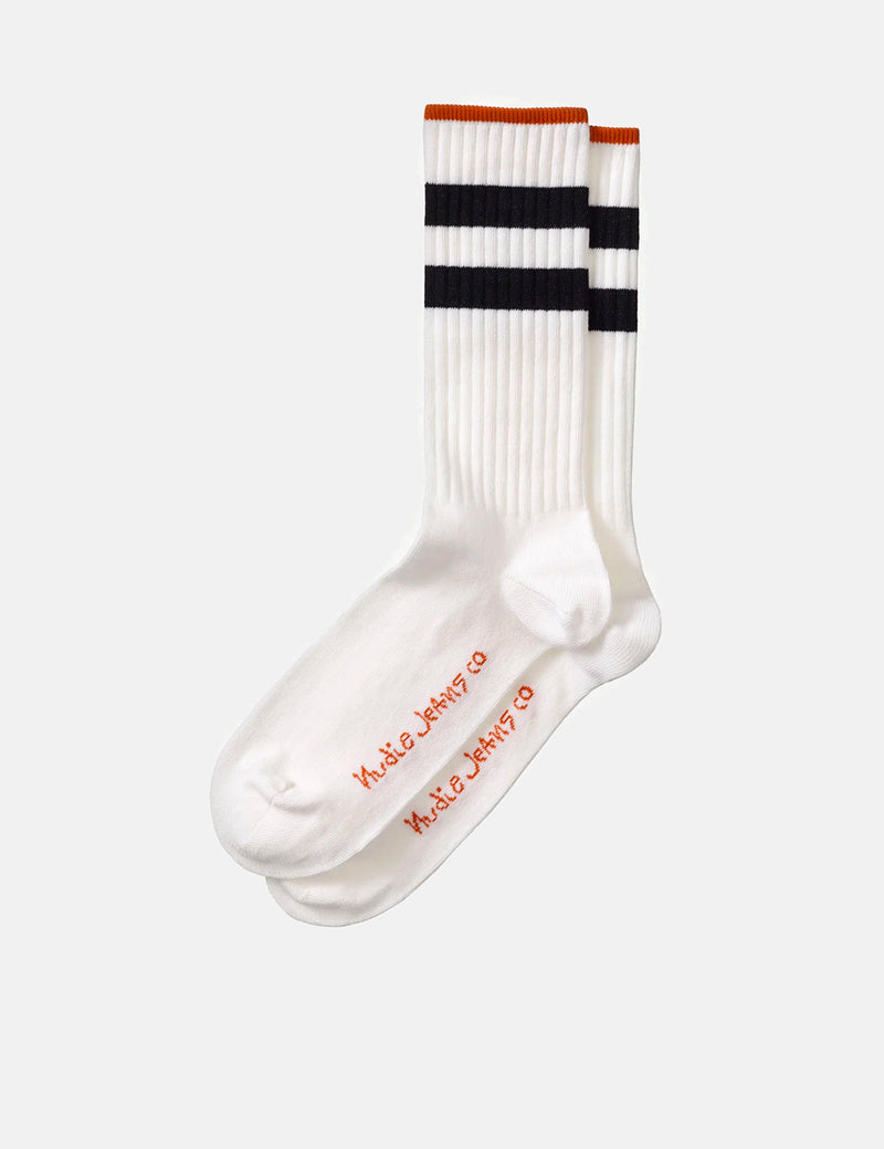 Nudie Amundsson Sport Socks - Dusty White