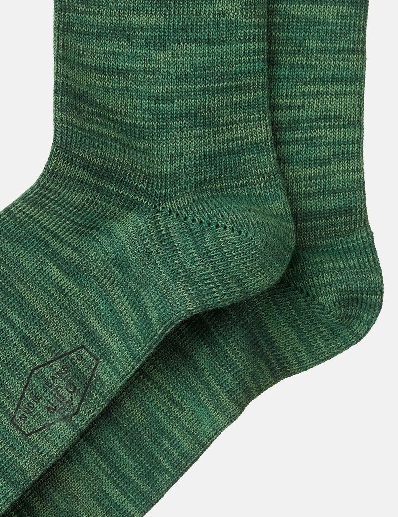 Nudie Rasmusson Striped Socks - Pistaccio Green