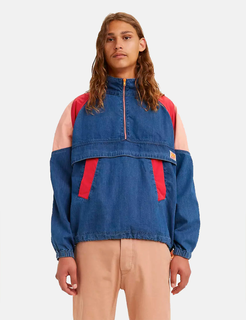 Levis Vintage Clothing Sports Jean Anorak - Bright Rinse/Medium Indigo