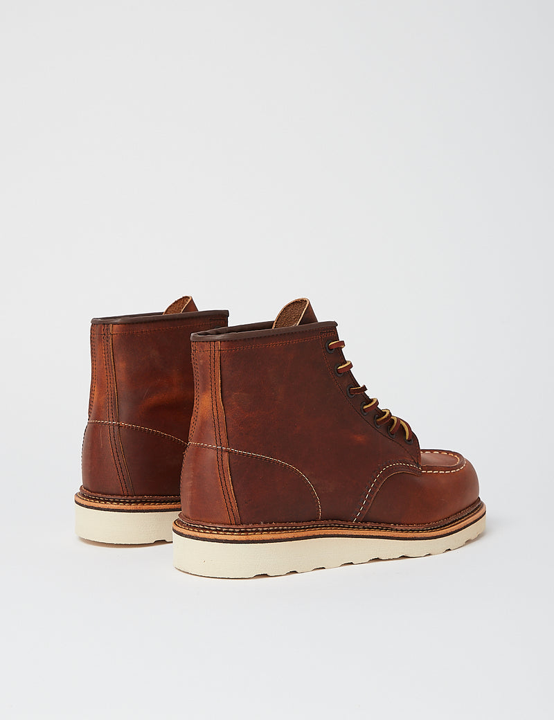 Red Wing 6" Moc Toe Boot (Leather) - Copper Rough & Tough Brown
