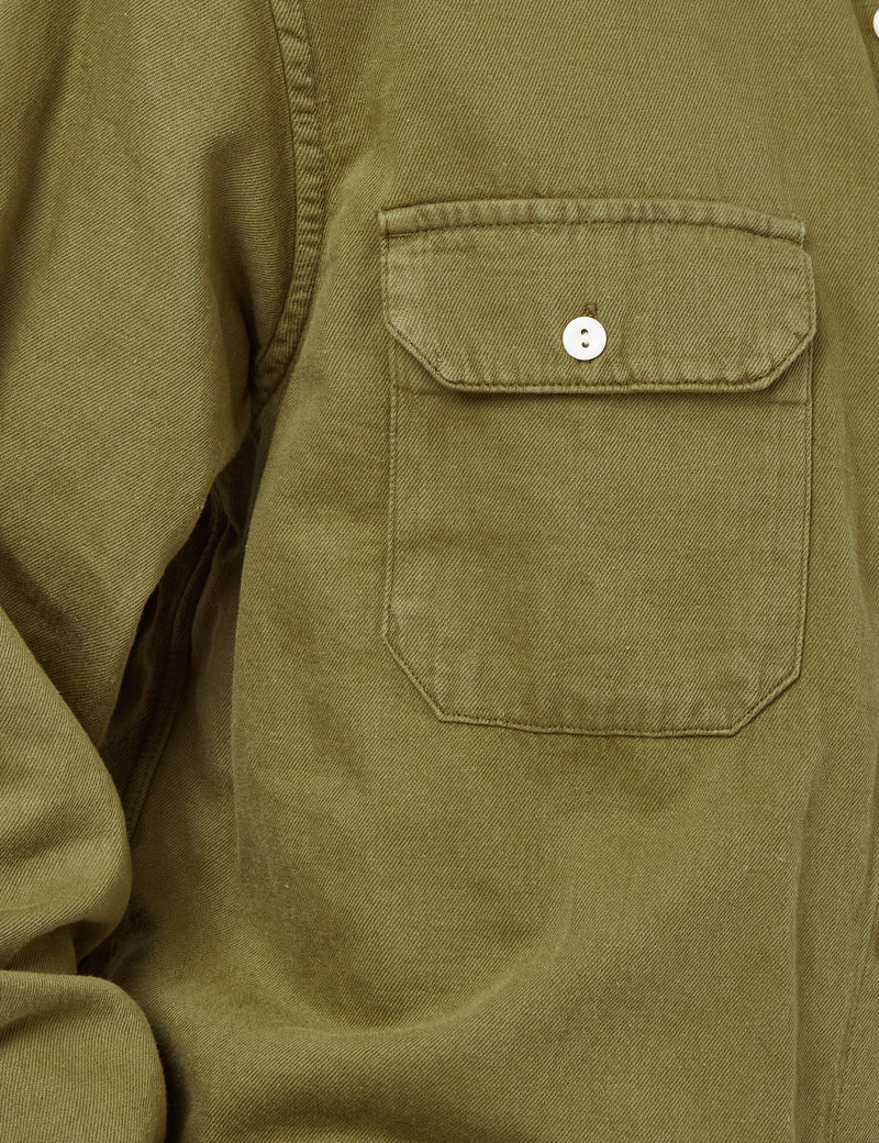 Levis Jackson Worker Shirt (Garment Dyed) - Green