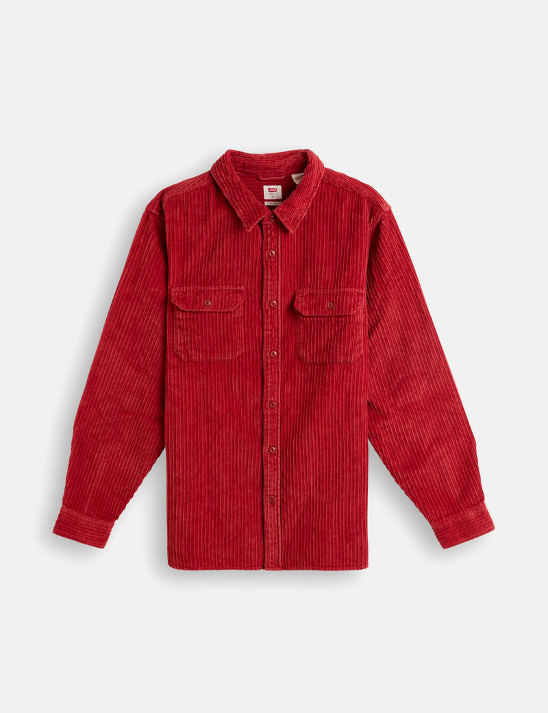 Levis Jackson Worker Shirt - Brick Red