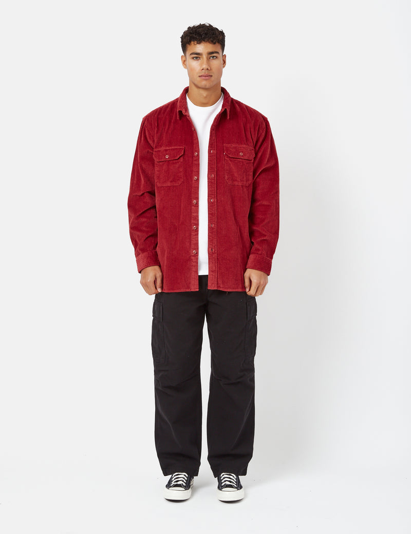 Levis Jackson Worker Shirt - Brick Red