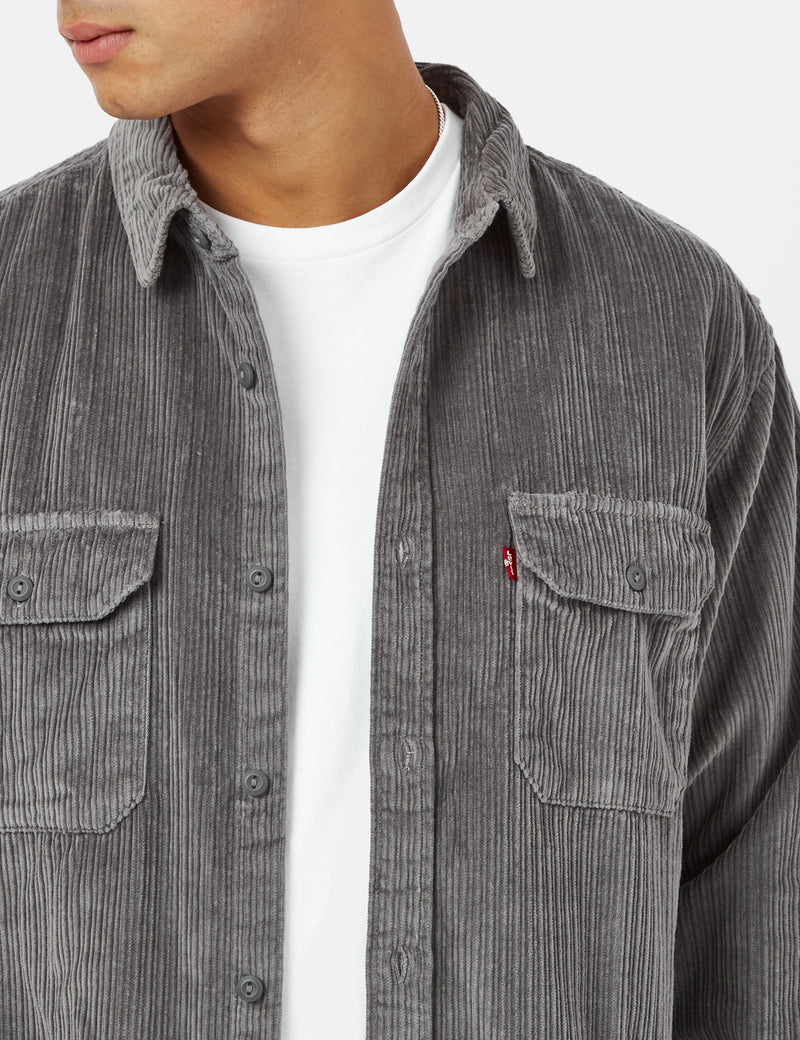 Levis Jackson Worker Shirt - Pewter Grey