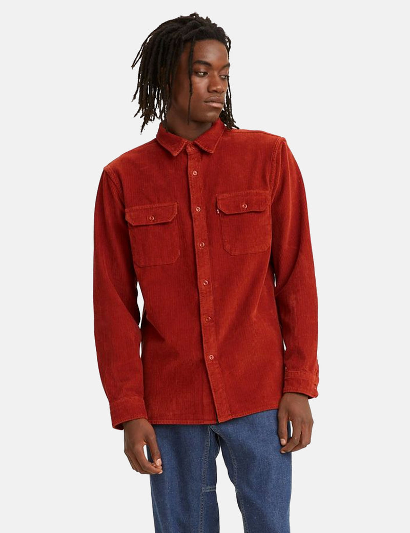 Levis Jackson Worker Shirt - Rote Kleiderfarbe