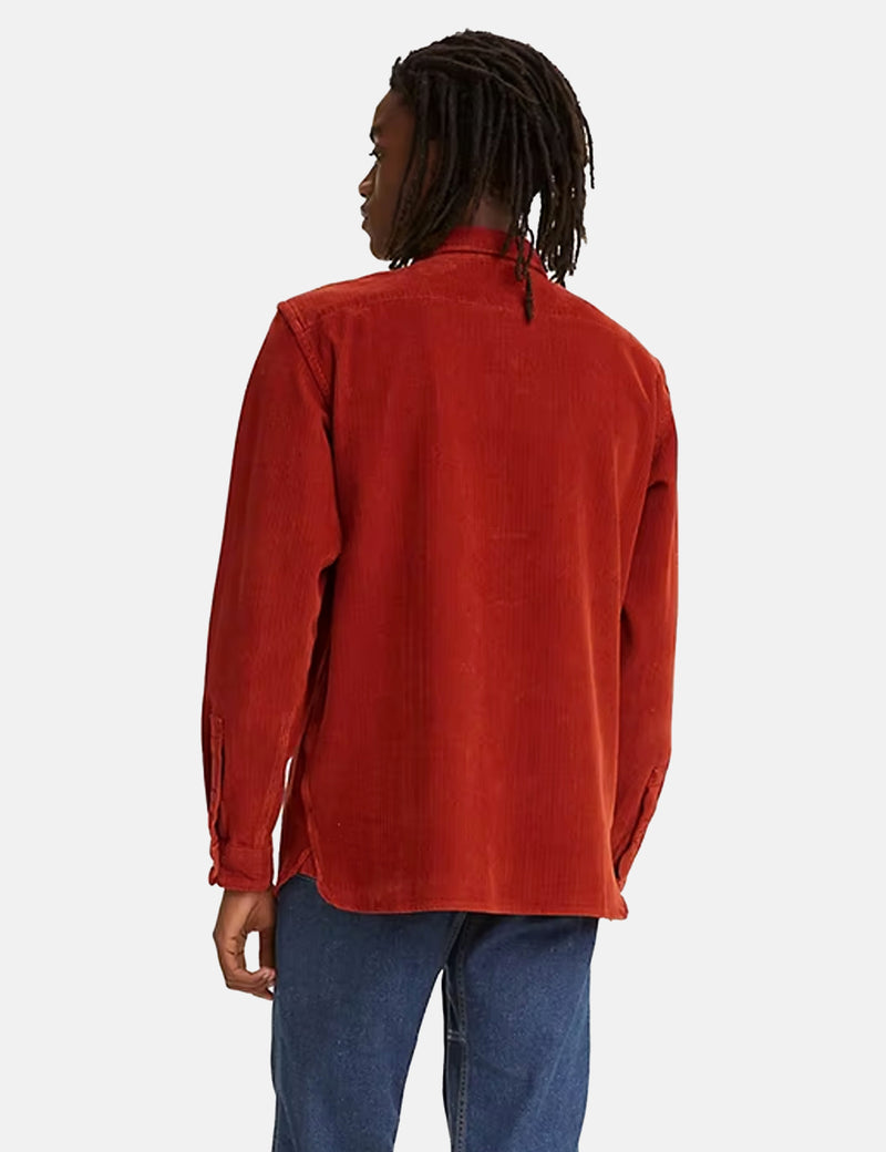 Levis Jackson Worker Shirt - Rote Kleiderfarbe