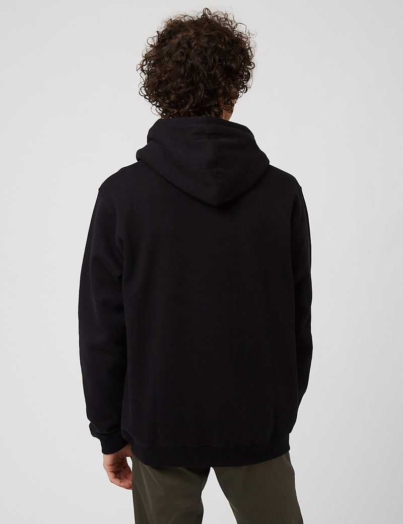 NN07 Barrow Print Hooded Sweatshirt 3385 - Black