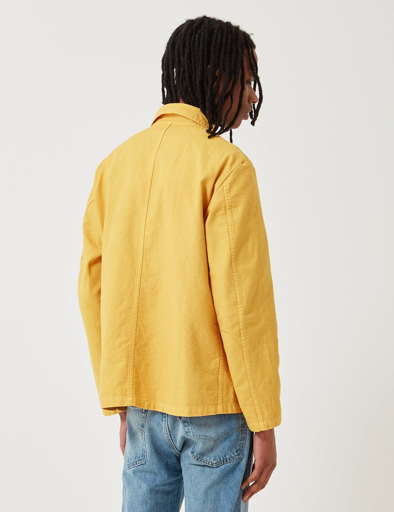 Vetra French Workwear Jacket 5-Short (Dungaree Wash Twill) - Pineapple Yellow