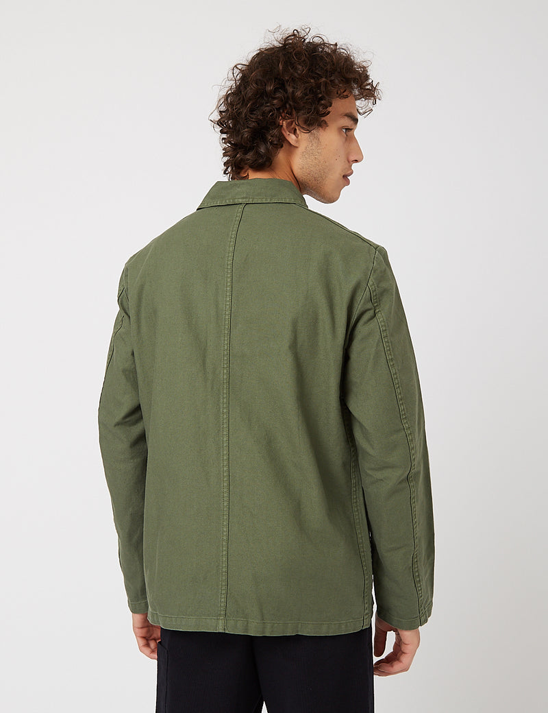 Vetra French Workwear Jacket 5-Short (Cotton Drill) - Jade Green