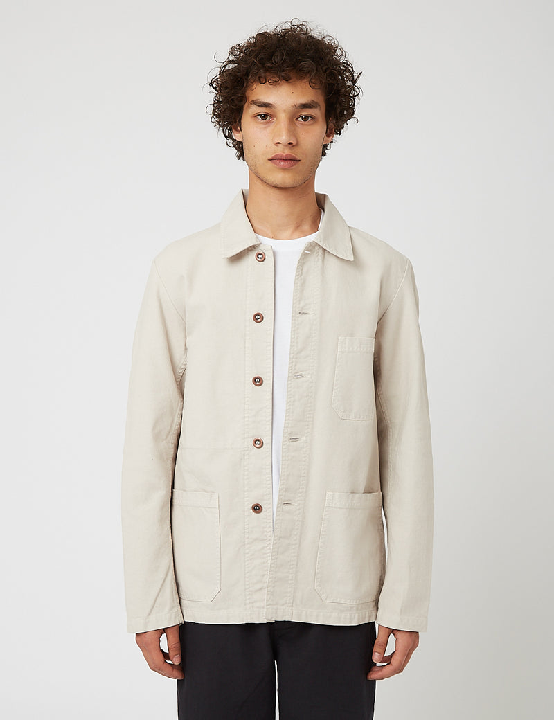 Vetra French Workwear Jacket 5-Short - Pearl