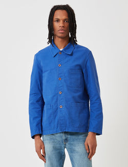 Vetra French Workwear Jacket 5-Short (Dungaree Wash Twill) - Bugatti Blue