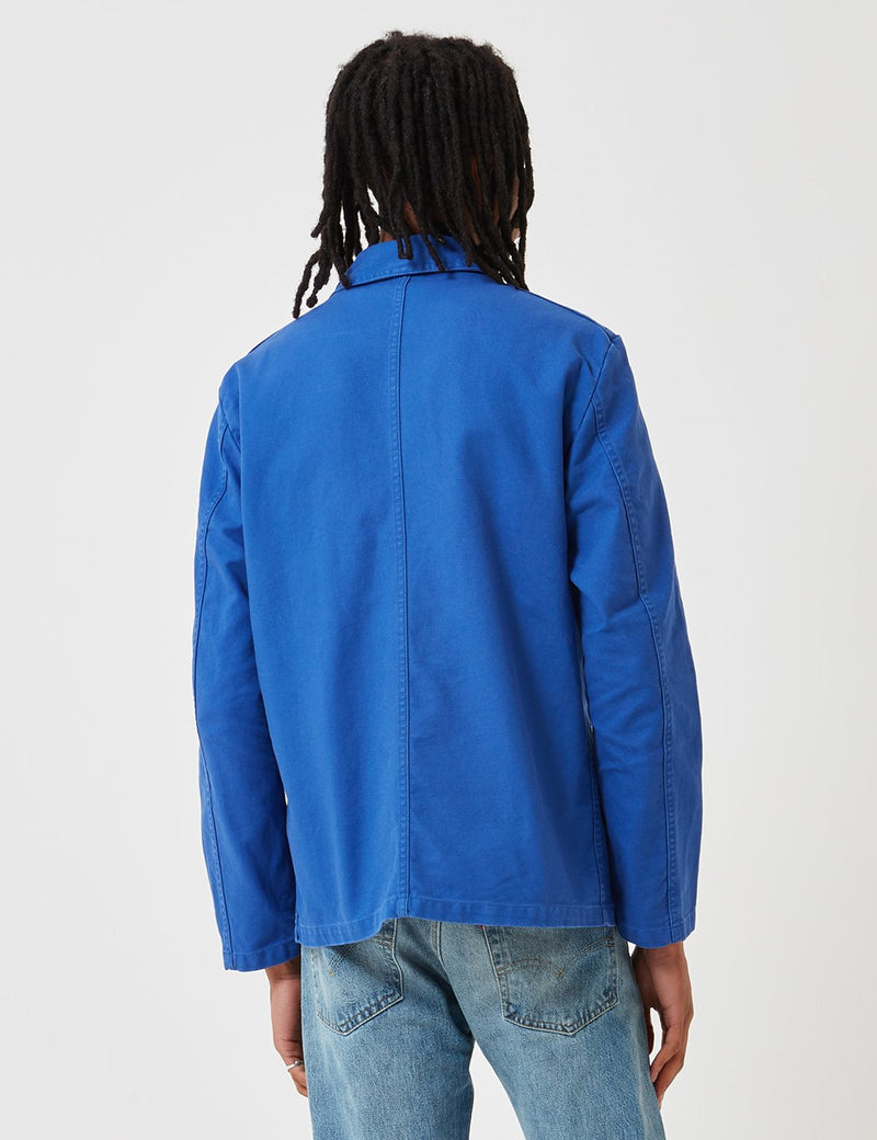 Vetra French Workwear Jacket 5-Short (Dungaree Wash Twill) - Bugatti Blue