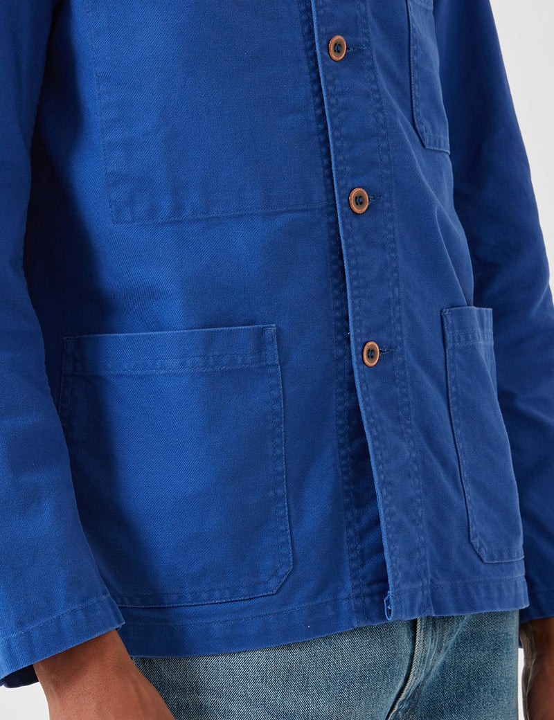 Vetra French Workwear Jacket 5-Short (Dungaree Wash Twill) - Bugatti Blue