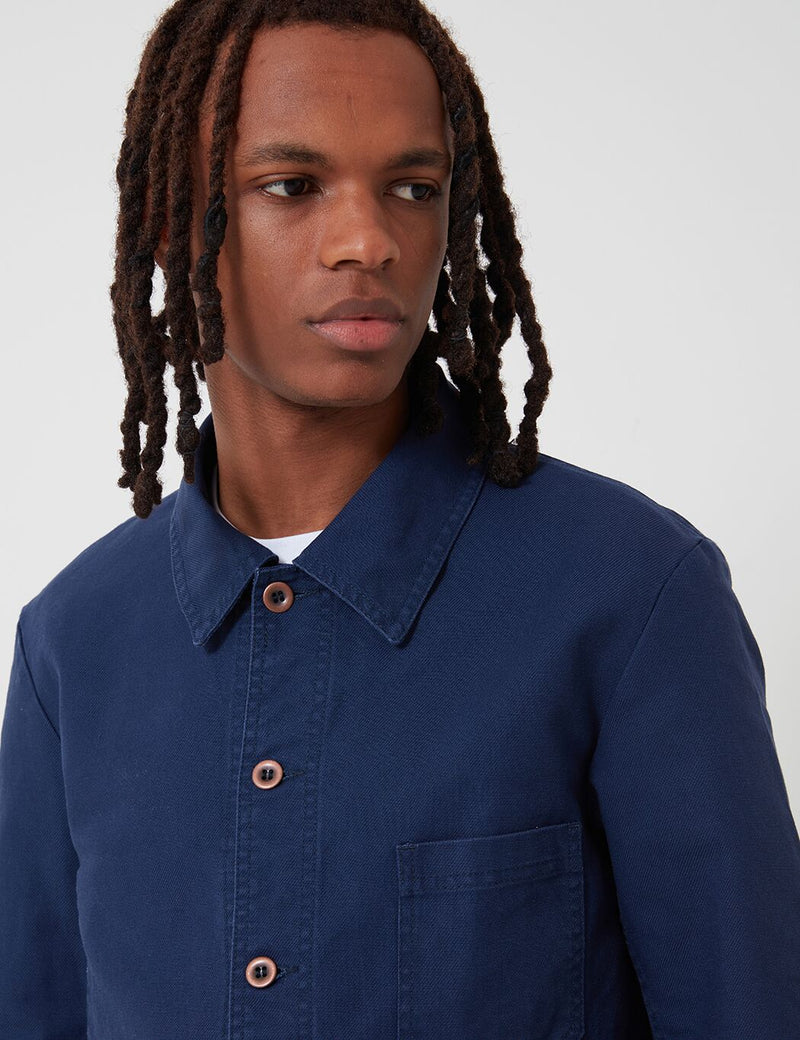 Vetra French Workwear Jacket 5-Short (Cotton Drill) - Navy Blue — Article.