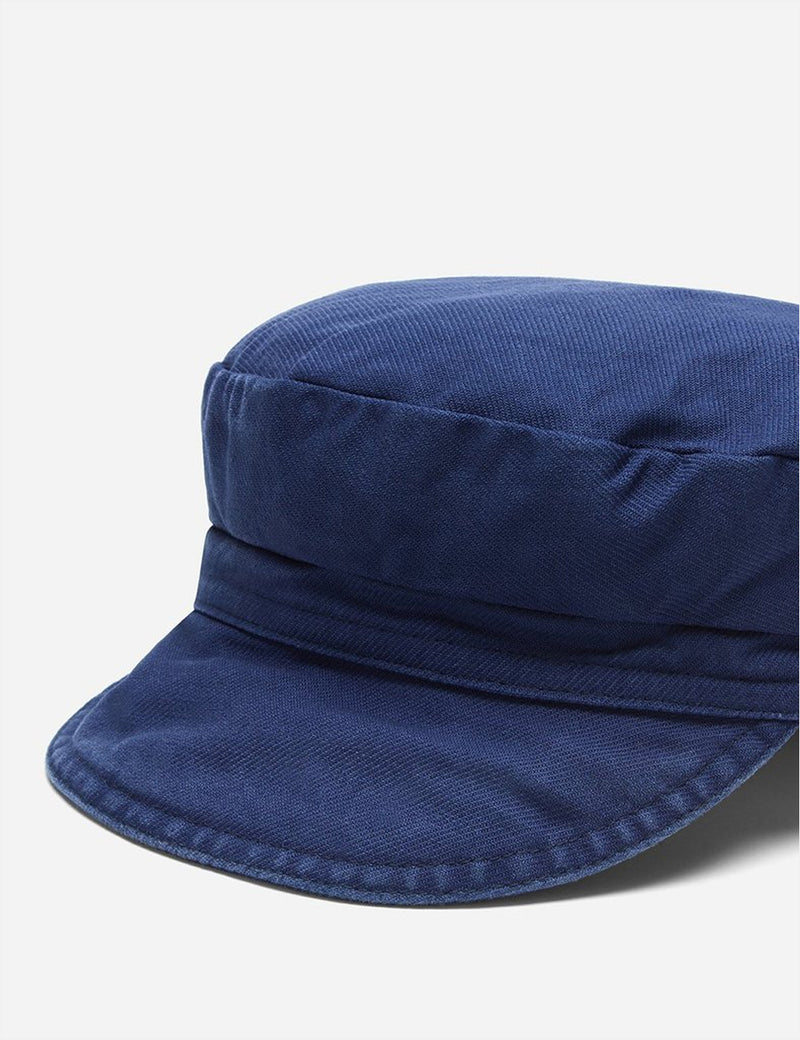 Vetra French Workwear Cap (Dungaree Wash Twill) - Navy Blue