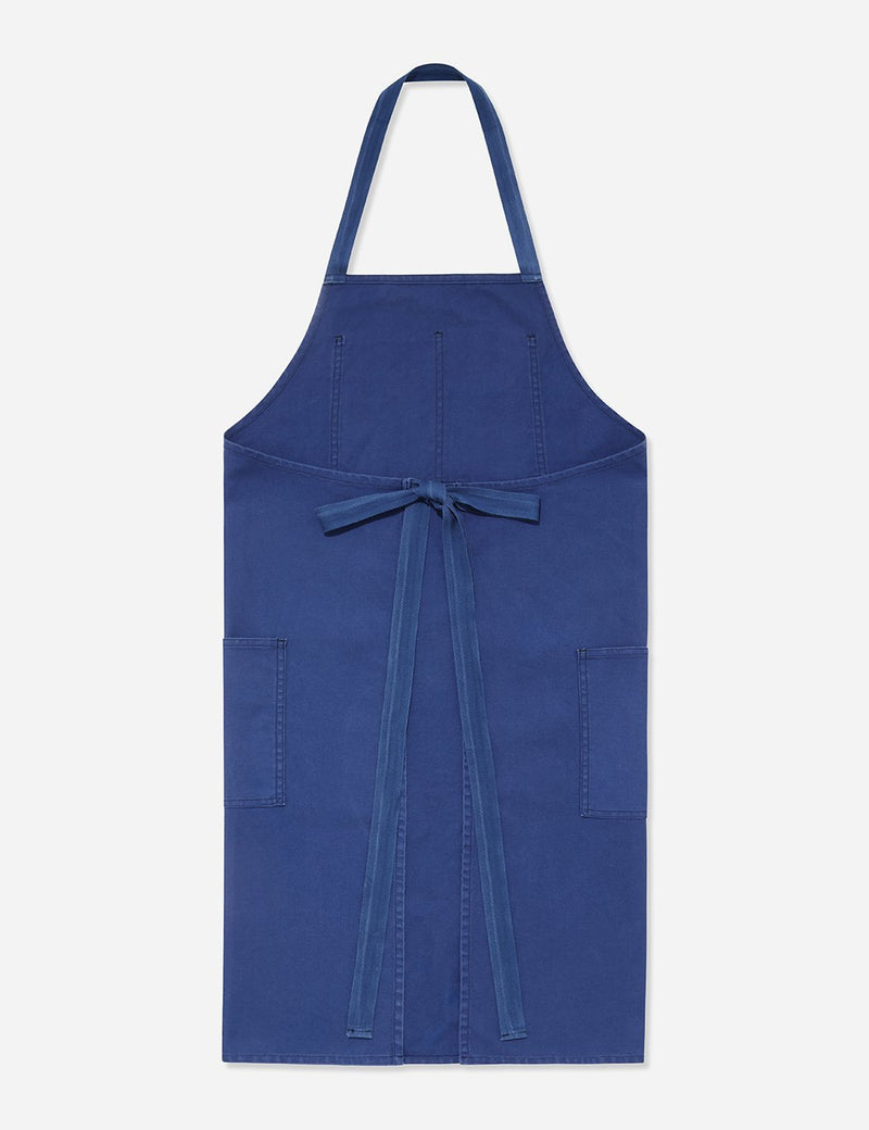 Vetra French Workwear Apron (Dungaree Wash Twill) - Hydrone Blue