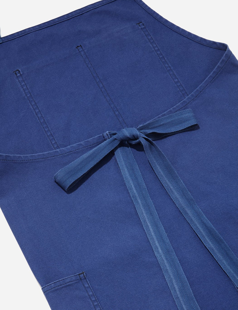 Vetra French Workwear Apron (Dungaree Wash Twill) - Hydrone Blue