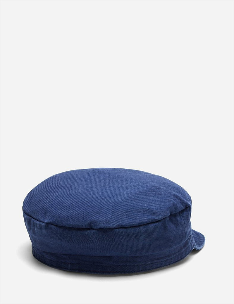 Vetra French Workwear Cap (Dungaree Wash Twill) - Navy Blue