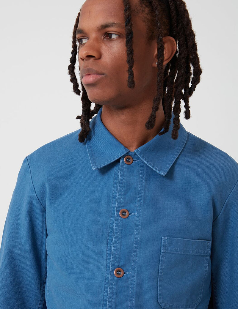Vetra French Workwear Jacket 5-Short (Cotton Drill) - Waid Blue