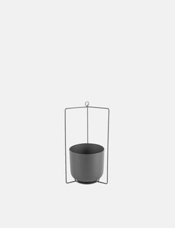 Present Time Spatial Hanging Plant Pot - Iron Black
