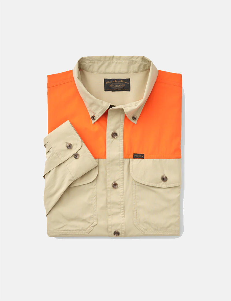 Filson Sportsman’s Shirt - Twill/Blaze Orange