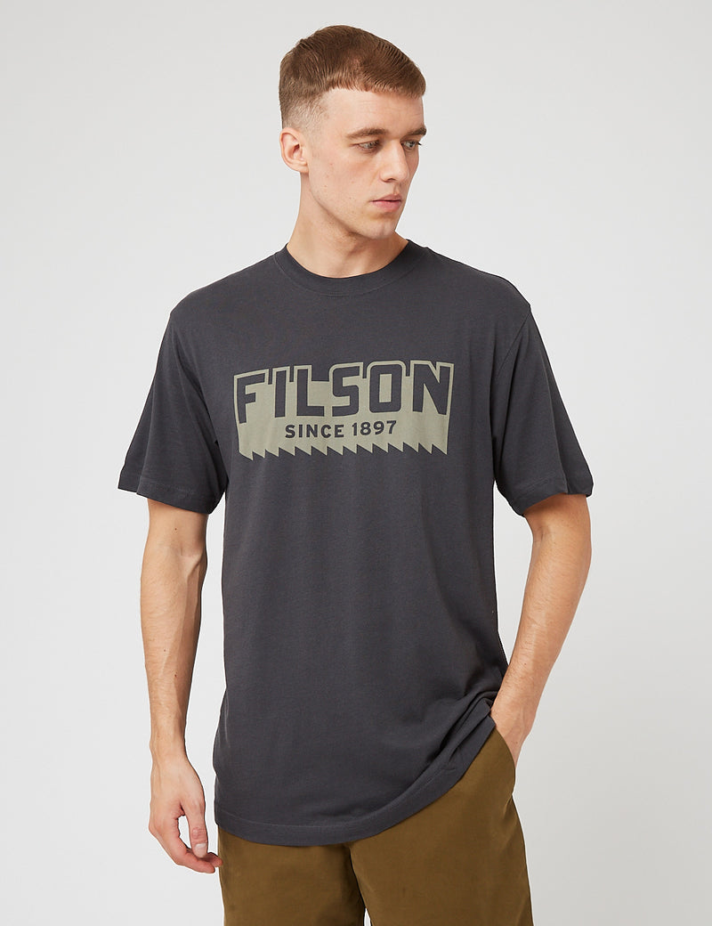 Filson Ranger Graphic T−Shirt - Faded Black