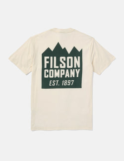 フィルソンレンジャーグラフィックTシャツ-オフホワイト