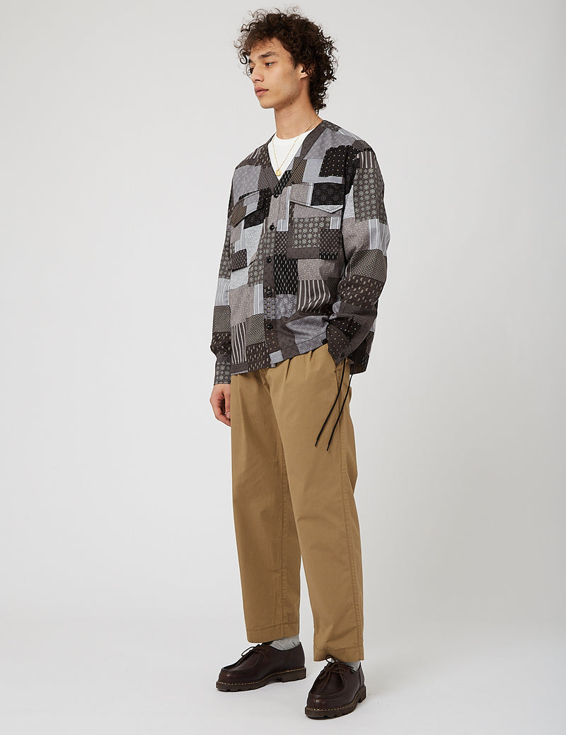 Eastlogue Flak Shirt (Multi Paisley) - Black