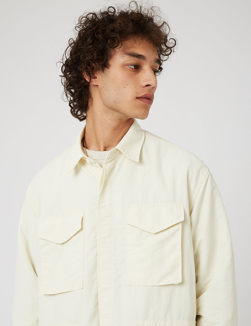 Eastlogue M65 Shirt (Nylon Washer) - Off White