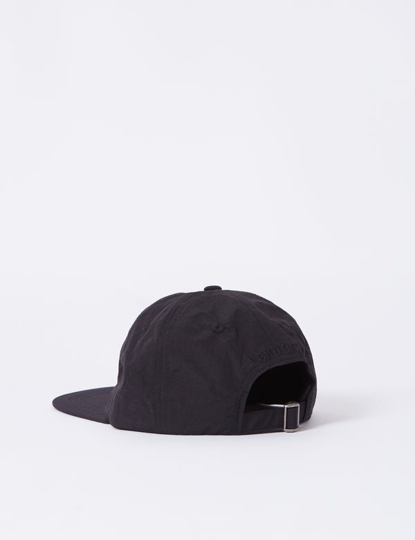 Bhode 6-Panel-Kappe (Nylon) - Schwarz