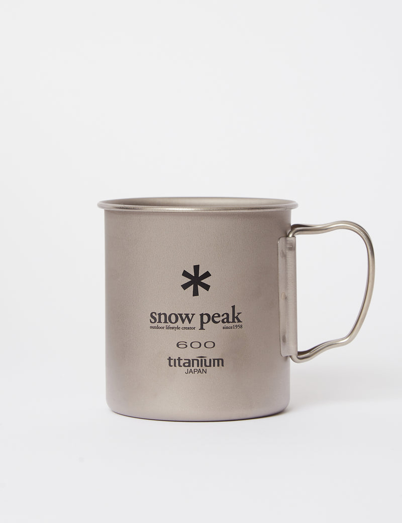 Snow Peak Titanium Single Wall 450 Mug - Grey