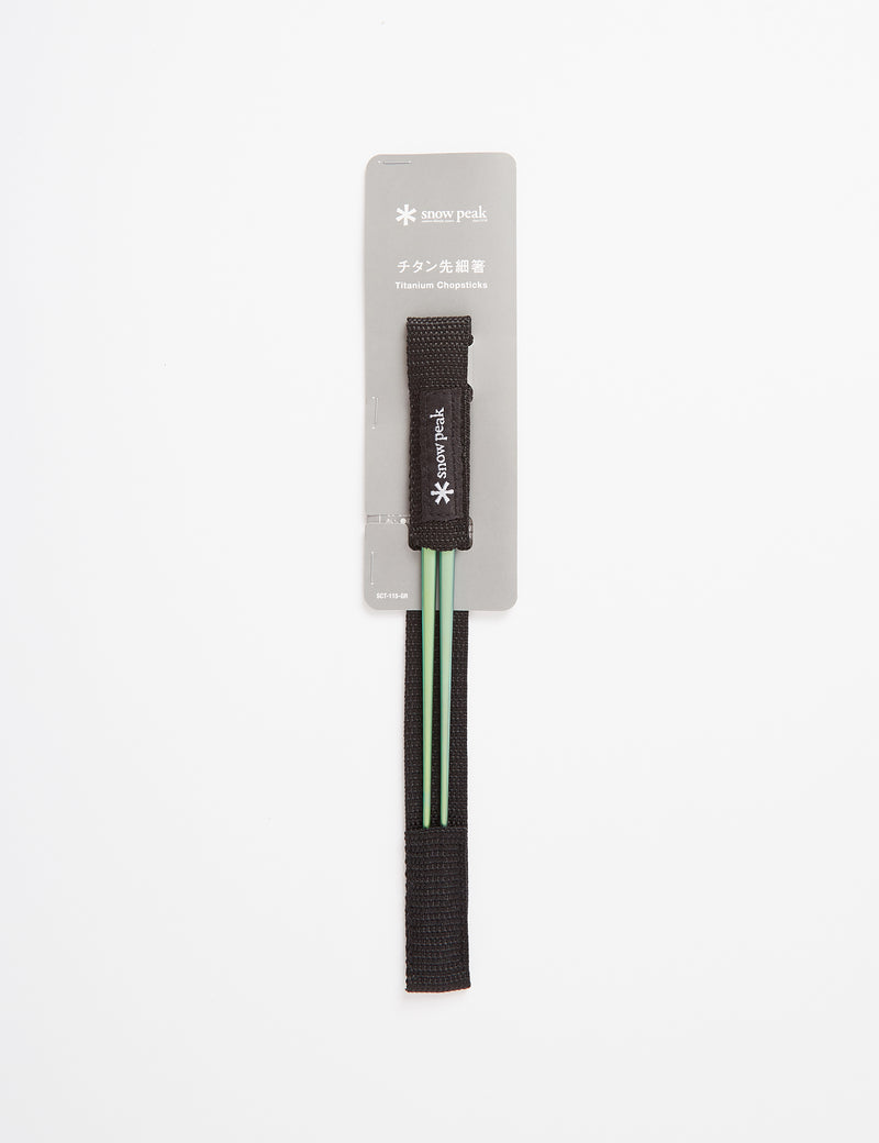 Snow Peak Titanium Chopsticks - Green