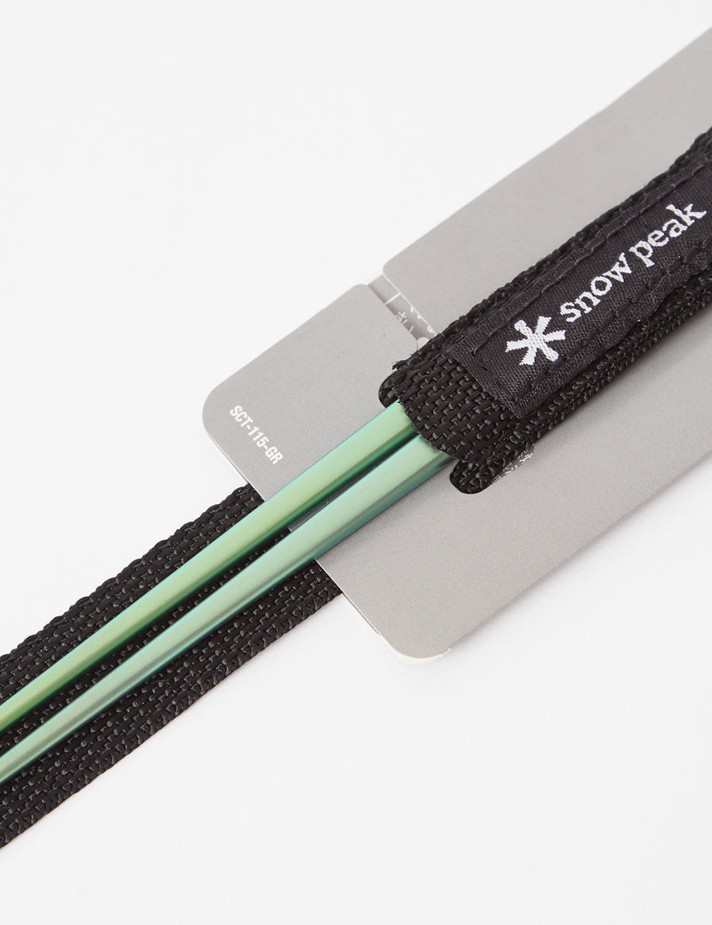Snow Peak Titanium Chopsticks - Green