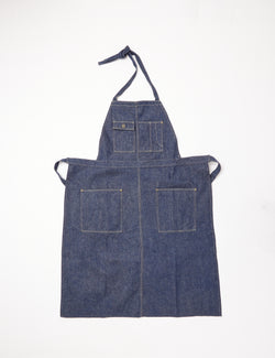 orSlow Denim Overall Apron (Unisex) - One Wash Blue
