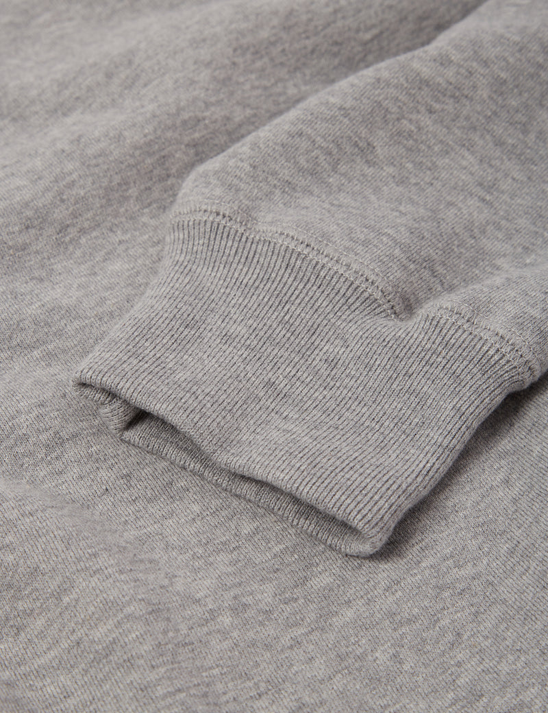Bhode Crew Sweat (Organic/Canada Origin, 16oz) - Archive Grey