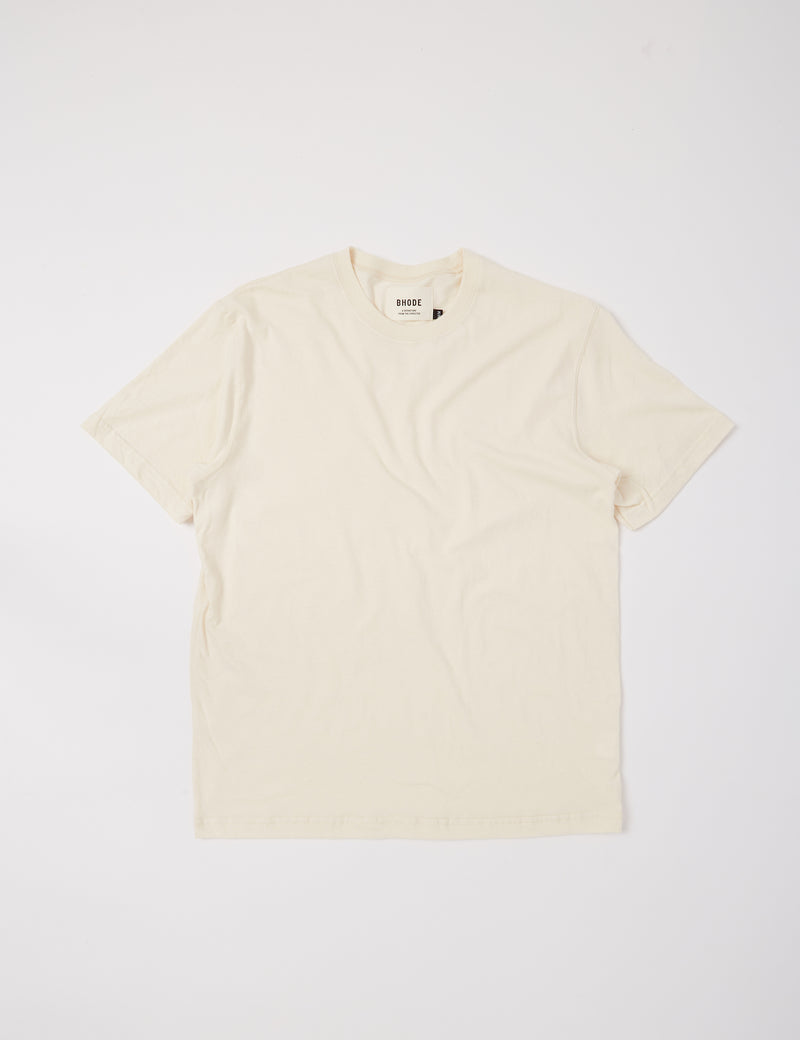 Bhode T-Shirt (Organic/Canada Origin, 9oz) - Ecru