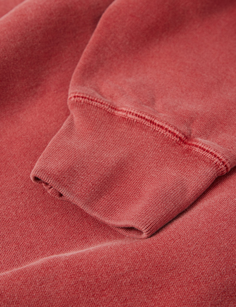 Bhode Pigment Dyed 1/4 Zip Sweat (Organic/Canada Origin, 16oz) - Sahara Nights