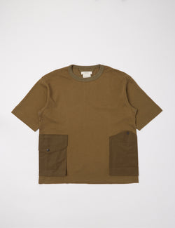 Norbit Side Pocket Big T-Shirt - Olive Green