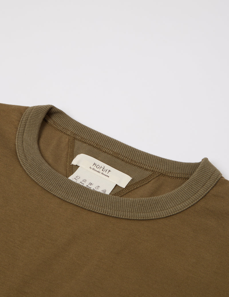 Norbit Side Pocket Big T-Shirt - Olive Green