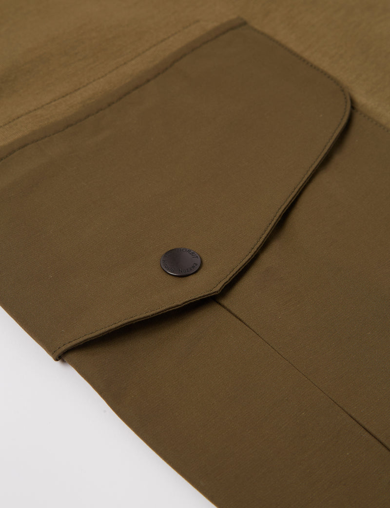 Norbit Side Pocket Big T-Shirt - Olive Green