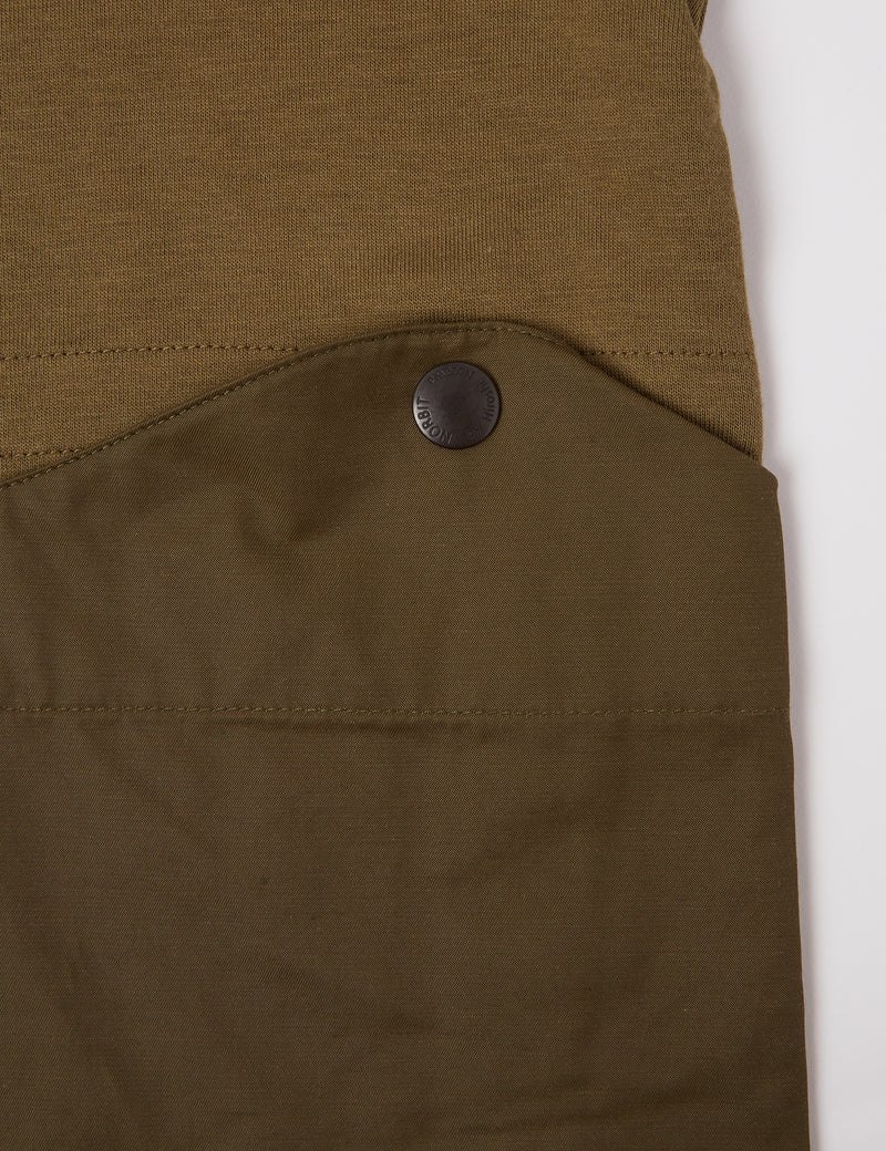Norbit Side Pocket Big T-Shirt - Olive Green