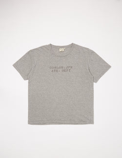 orSlow Jpn Ath. Dept. Print T-Shirt (Unisex) - Heather Grey