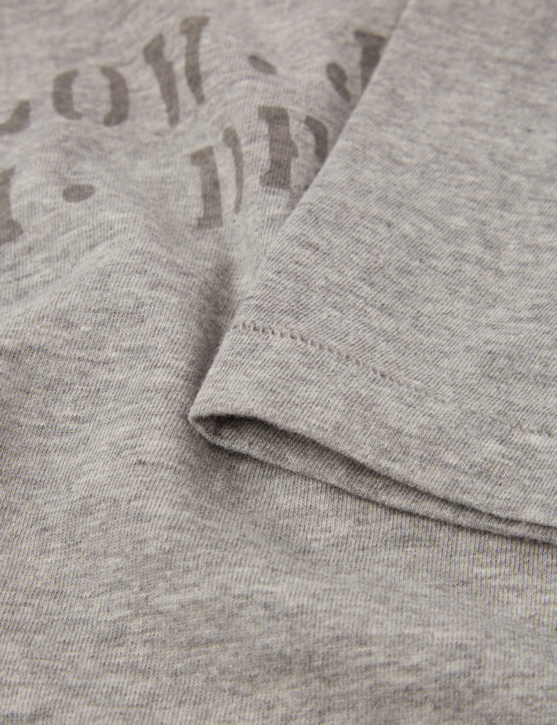 orSlow Jpn Ath. Dept. Print T-Shirt (Unisex) - Heather Grey